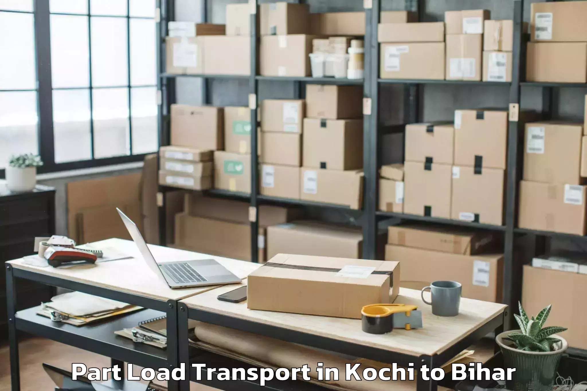 Affordable Kochi to Nasriganj Part Load Transport